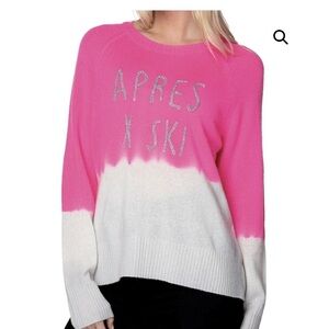 Golden Sun Vacay Ready,Cashmere | Aprés Ski Embroidery sweater Small SxXs NWOT